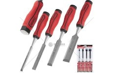 Dláta na dřevo 10-25 mm, CrV, sada 4 ks - TVARDY