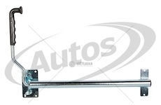 Držák dveří skříně návěsu 465mm dlouhý, 6x pr.6mm, pozink uni 0067795_A