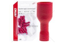Elektrické konektory izolované – samice (násuvka) 6.6mm 0.5-1.5mm2 10A