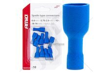 Elektrické konektory izolované – samice (násuvka) 6.6mm 0,75-2,5mm2 15A 10ks