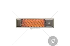 Elektrický infrazářič IQ-001, 1500/1000/500W, 230V