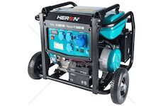Elektrocentrála benzínová 17HP/8.2 kW, podvozek, elektrický start HERON