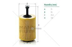 Filtr oleje audi, dodge, ford, seat, škoda fabia i/ii, octavia ii, roomster, yeti , vw 0166546_A