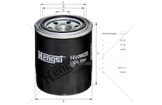 Filtr oleje bobcat, caterpillar, vauxhall, thermo king, hitachi, case 0085774_A