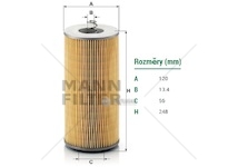 Filtr oleje mercedes mk/ng/sk, liebherr, krone, new holland, case-ih, claas 0167224_A