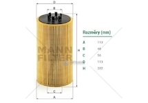 Filtr oleje rvi midlum, premium 2, volvo 8700, b5, b7, fe, fe ii, fl ii, fl iii d7e240-dxi 0167254_A
