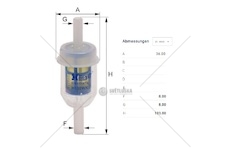 Filtr paliva bobcat 442, caterpillar série 300/ cb,  claas, terex , schaeff, wacker neuson 0044979_A