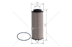 Filtr paliva daf 85cf,105xf,75cf 0135192_A