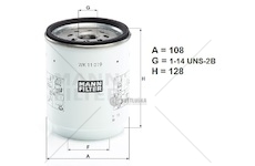 Filtr paliva rvi c250-520, k380-k520, t380-t520, volvo fh ii, fmx od 2013 0190152_A