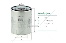 Filtr paliva s odlučovačem rvi premium 2, midlum, volvo fe-fe, fe ii, fl ii, massey-fergus 0167399_A