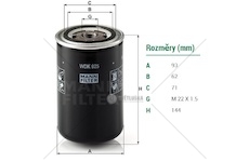 Filtr paliva wdk 925 daf 95xf euro 3  0045492_A