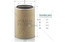 Filtr vzduchu c 33 1465 iveco e.trakker - výprodej c331465_A