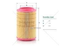 Filtr vzduchu daf cf65, cf75, ginaf série x 0167764_A