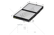 Filtr vzduchu kabiny hitachi série zw, komatsu série ha/hd/hm/e/d/pc/wa/wd 0439954_A