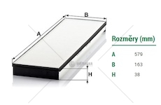 Filtr vzduchu kabiny mercedes atego, atego 2, econic, atego 3 euro 6 od 2013 0167217_A