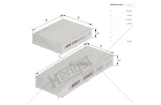 Filtr vzduchu kabiny - sada daf xd od 09.2022, xf ii od 06.2021, xg/xg+ od 06.2021 0501210_A