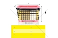 Filtr vzduchu mercedes actros mp4/mp5, antos 963, arocs 964, sisu auto 0045892_A