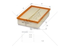 Filtr vzduchu nissan interstar, nv400, opel movano b, renault master iv, vauxhall 0166176_A