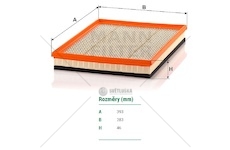 Filtr vzduchu rvi mascott 120 di/ 130 dxi/ 150 dxi/ 160 dxi 0167496_A