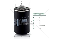 Filtr vzduchu sekundární k adblue daf xf105,cf85, cf75,lf55, irisbus crossway, solari 0167511_A