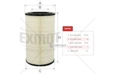 Filtr vzduchu wpo-405 scania 144,164,p,g,r,t 0014196_A