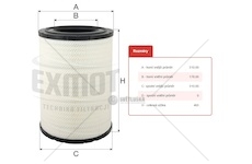 Filtr vzduchu wpo-415 rvi magnum, premium, midlum 0058801_A