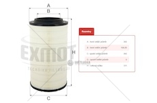Filtr vzduchu wpo-420 man tga,tgs,tgx 0084641_A