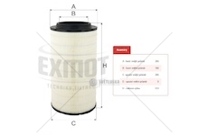 Filtr vzduchu wpo-423 mercedes actros,axor mp2,irisbus crossway 0109531_A