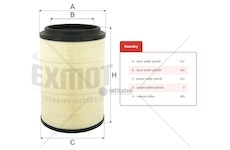 Filtr vzduchu wpo-700 daf lf45,lf55  euro 4 0149204_A