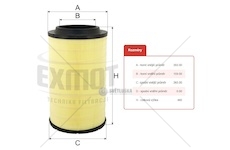 Filtr vzduchu wpo-711fr daf cf65, cf85 euro 4/5 0140638_A