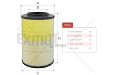 Filtr vzduchu wpo-714 daf 95xf, lf45, lf55 0048039_A