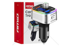 FM transmitter 1×USB-C microSD 12V 24V AMIO-04652