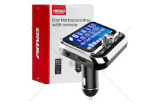 FM transmitter 2×USB-A 12V 24VAMIO-04657