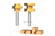 Fréza drážkovací do dřeva, 2ks, stopka 8mm GEKO