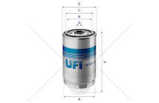 Fuel filter 35C13/50C13 - DAILY S2000 Ufi