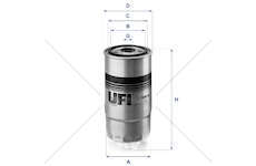Fuel filter CART.FILTRO COMBUSTIBILE Ufi