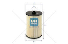 Fuel filter CURSOR 9 E6 - F2CFE611/2/3/4 Ufi