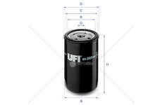 Fuel filter Filtro Diesel Ufi