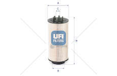 Fuel filter Filtro Diesel Ufi