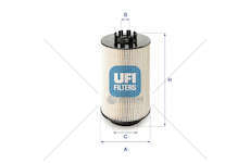 Fuel filter Filtro Diesel Ufi