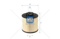 Fuel filter Filtro Diesel Ufi