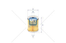 Fuel filter Filtro Diesel Ufi