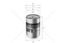 Fuel filter FILTRO NAFTA Ufi