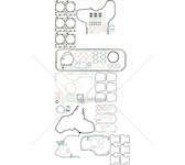 Full Gasket Set, engine TD 100 A/B - F10 Victor Reinz