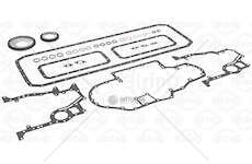 Gasket Set, crank case WS 225/242/259/268 - 85/95 E1/E2 Ø130 Elring