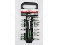 Gola sada 20 ELEM. 1/4 6- gola+nástavec+bity MTX MTX-AE-M0120-1