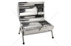 Gril na dřevěné uhlí DOUBLE 2x38 cm cestovní CATTARA