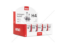 Halogenová žárovka H4 12V 60/55W UV filtr (E8) sada 20ks AMiO-04401