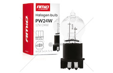 Halogenová žárovka PW24W WP3.3x14.5-3 24W 12V AMiO-04409