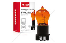 Halogenová žárovka PWY24W WP3.3x14.5-4 Amber 12V 24W AMiO-04410